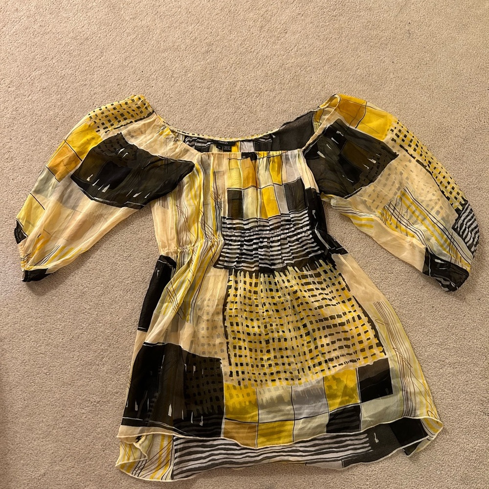 vintage sheer babydoll top